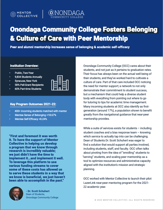 community college case study